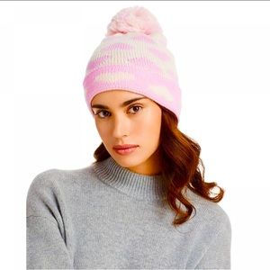 Aqua Women Heart
Jacquard Cuffed
Beanie Pom Pom Hat One Size